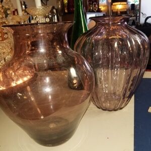 BLENKO huge 13" VASE pinkish violet LILAC